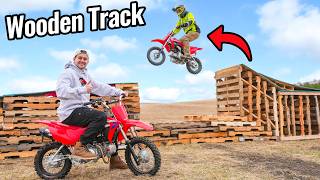 Dirtbike Track Made of Wood!