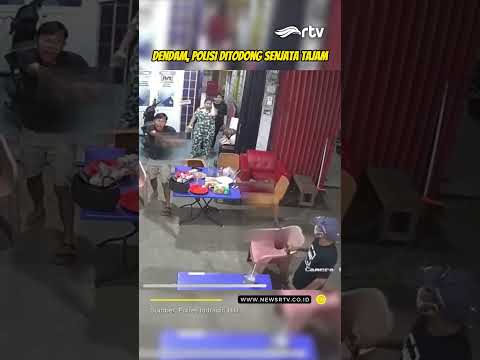 Dendam, Polisi Ditodong Senjata Tajam