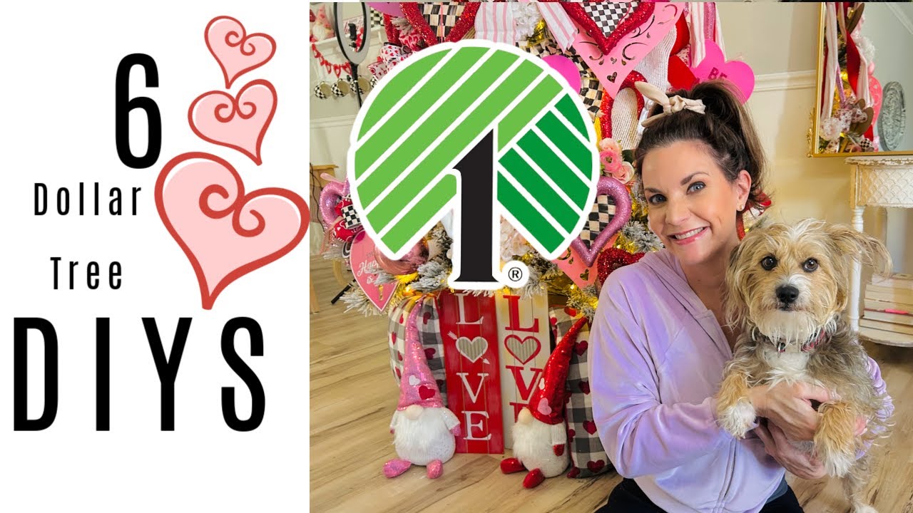 6 Diy Dollar Tree Valentines Day/Romantic Decor Crafts