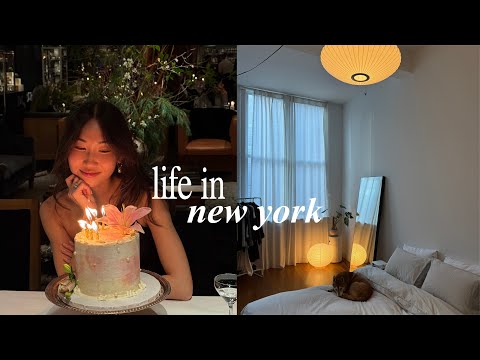 LIFE IN NEW YORK | slow january days, birthday celebration, wedding planning update!