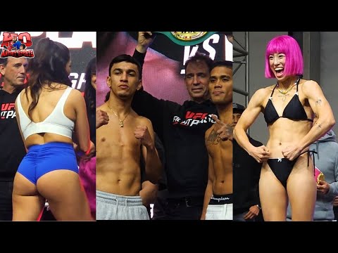 360 weigh in w Omar Trinidad, Mizuki Hiruta, Right Hook Roxy & the whole card make weight