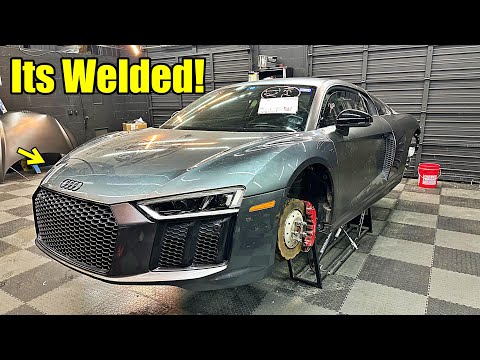 We Completely Rebuilt The AUDI R8 FRONT END!