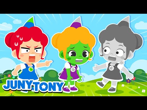 Where Is My Color?｜I Want My Color Back 🎨 The Naughty Gray Crayon + Color Songs for Kids｜JunyTony