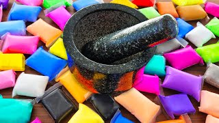 Making Relaxing Soft Slime with Clay - Mortar and Pestle ASMR