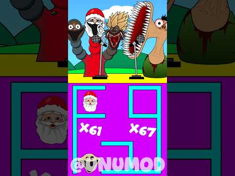 Sprunki NEW Maze Multi Voice Challenge: Hamood Habibi or Hungry Worm 61 67 969% #hamoodhabibi #scp61