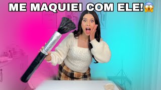 FIZ um PINCEL GIGANTE de MAQUIAGEM😱