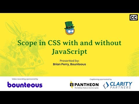 Scope in CSS with and without JavaScript