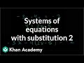Solving Linear Equations with Substitution