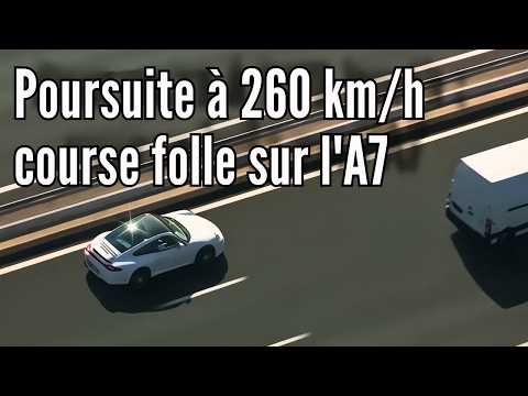 Courses sauvages et poursuites à 260 km/h sur l' autoroute A7