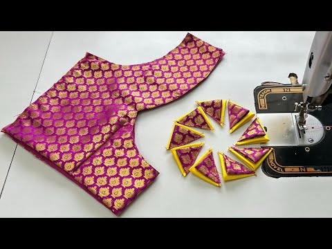 Latest Back Neck Blouse Design || Blouse Neck Design|| Cutting And Stitching Back Neck Blouse Design