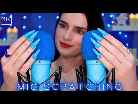 ASMR NEXT LEVEL 🔥 Mic Scratching - Brain Scratching ⚠️ INSTANT SLEEP ⚠️ Long Nails 😴 No Talking 4K