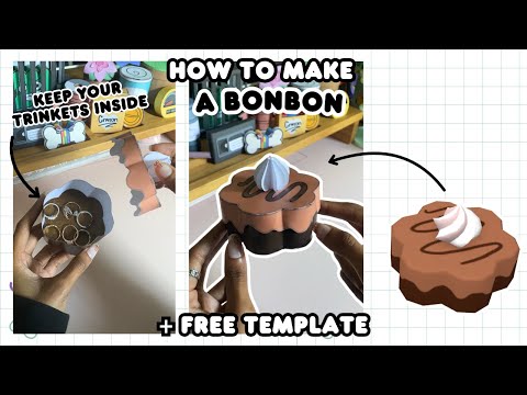 How to make a Bonbon From Dandy’s World! 🍰🍫 |+Free Template| Fun Paper Crafts