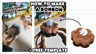 How to make a Bonbon From Dandy’s World! 🍰🍫 |+Free Template| Fun Paper Crafts