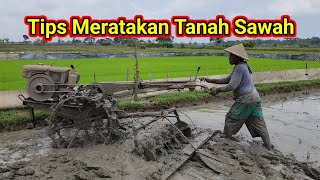 Meratakan Lahan Sawah Persiapan Tanam Padi Organik MT 2 Tahun 2024