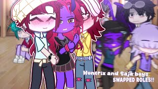 HUNTRIX and SAJA BOYS swapped roles for a day // original // Gacha Club // GCMM
