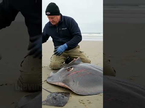 Marine Biologists Come Together To Rescue Stingray Family In Need! #wildlife #rescue #animals