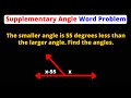 Solving Supplementary Angle Problems