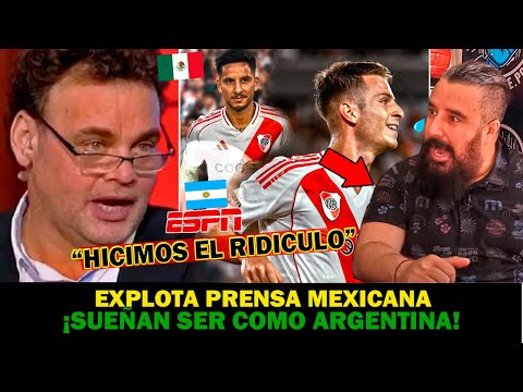 🔴PRENSA MEXICANA se ARRODILLA ante ARGENTINA| "TIENEN CAMPEONES DEL MUNDO" Tras RIVER vs MÉXICO