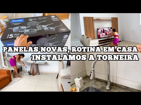 PANELAS NOVAS, INSTALAMOS A TORNEIRA NA COZINHA, LIMPEZA DA CASA, MUDANÇAS A CAMINHO - Josi Lima