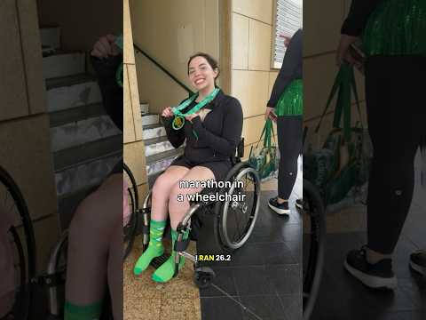 how I ran a marathon for the first time #wheelchair