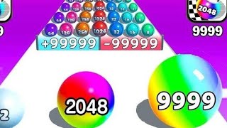 Ball Run 🏐 2048 game play no 2 || Infinity Run Game || gaming video #ballrun2048 #ballrun #gaming