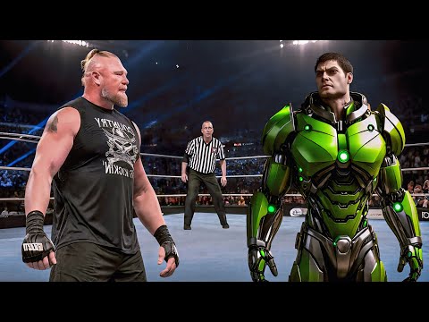 Full Match - Brock Lesnar vs Cyborg Soldier - Iron Man Match 2024 | WWE2K Dec 21, 2024