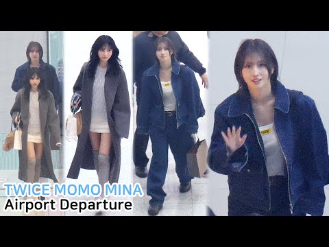 트와이스 모모 미나 출국 직캠 TWICE MOMO & MINA Airport Departure｜인천공항 250224