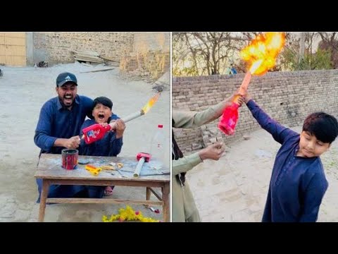 Anas bhai ny khatarnak Bomb gun bnai 😳 || Abdullah ny gun tor di 🥺