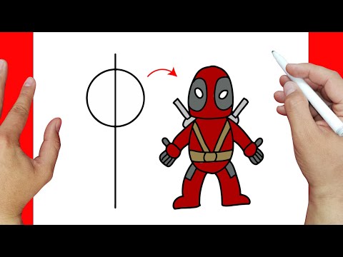 Truco para Dibujar a Deadpool Facilmente | Dibujos fáciles