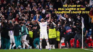 The game that started the history of Real Madrid in the 21/22 Champions League🔥| Real Madrid - PSG