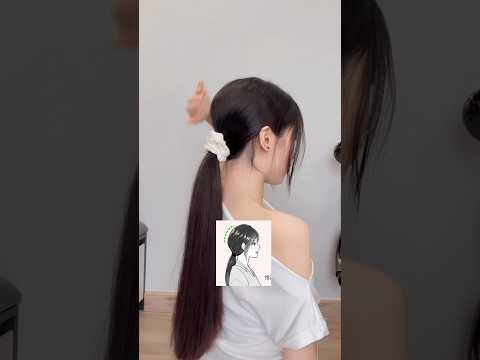 Cách cột tóc đuôi ngựa thấp phồng cực xinh và đơn giản 💕