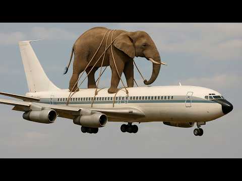 ¿Cómo transportan a los Elefantes en Avión? 🐘✈️❓