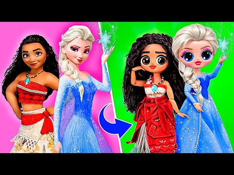 Elsa em Moana 2 World 32 Frozen Disney LOL OMG Boneca DIYs