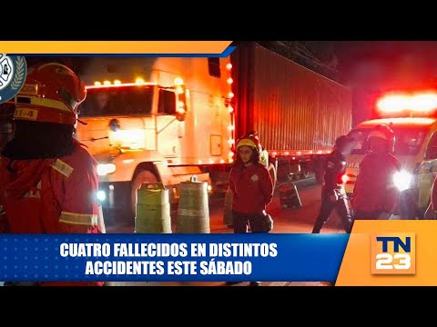 Cuatro fallecidos en distintos accidentes este sábado