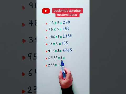 Truco matemático multiplicación 