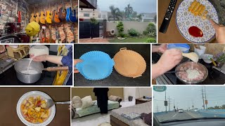 A day in my life | Beti k shoq sar aankho pr | Weight gain again | Air fryer k Leye silicon plates 👍