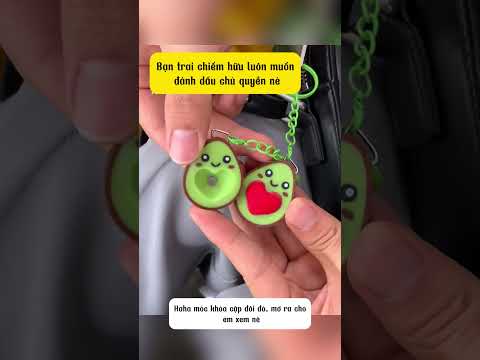 Móc khóa bơ nhưng không hề bơ nhau #thinhhanh #gift #funny #giaitri