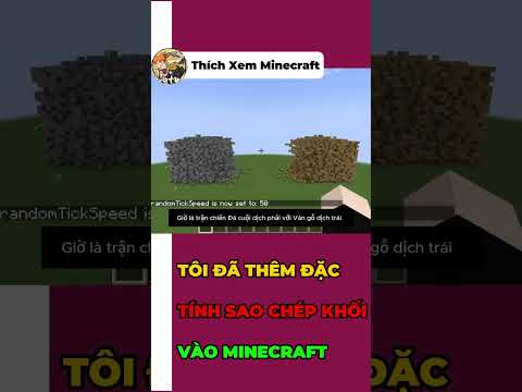 TÔI ĐÃ THÊM ĐẶT TÍNH CỦA CÁC KHỐI VÀO GAME #minecraft #Thichxemminecraft
