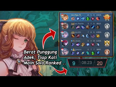 Main Solo Lebih Enak Guin Full Damage si, biar bisa gendong" dikit kalo team kita bau & feeder Mlbb