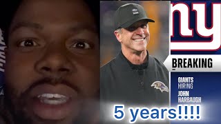 Giants and John Harbaugh agree to 5 year deal!! NEW COACH!!! SUPER BOWL BOUND