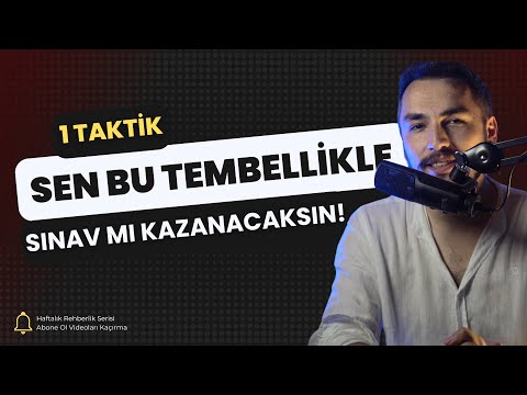 HAFTALIK REHBERLİK - PART 8 🗓️ Sen Bu Tembellikle Sınav Mı Kazanacaksın!