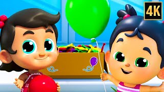 Balloon Song for Children | Educational Nursery Rhyme and Learning Cartoon