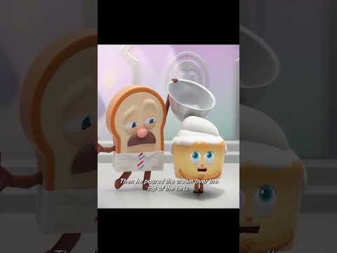 This pastry chef is so careless. #film #cartoon #animation