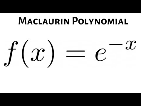 Find the nth Maclaurin Polynomial for f(x) = e^(-x)...