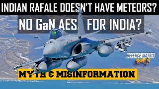 Indian Rafale with No Meteor & GaN AESA Radar? | Myth & Misinformation |  हिंदी में