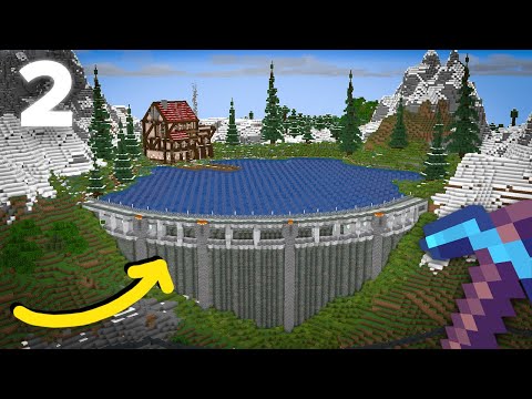 I Built a GIANT Dam in Minecraft Hardcore! Doing a Thing: Ep 2