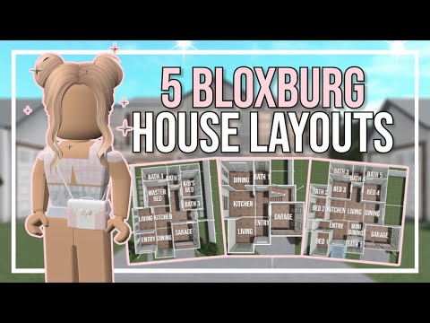 5 Free Bloxburg Family House Layouts | 1 + 2 Story | Speedbuild (Roblox)