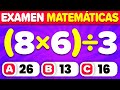 Examen de Matemáticas Divertido