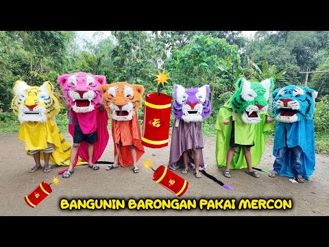 💥BANGUNIN✅️ BARONGAN MACANAN BARONGSAI SAPI KUDA PAKAI MERCON P3TASAN SAMPAI KAGET