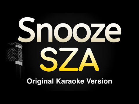 Snooze - SZA (Karaoke Songs With Lyrics - Original Key)